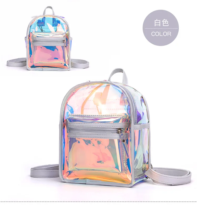 escola para adolescentes a laser escola mochila bolsa saco claro