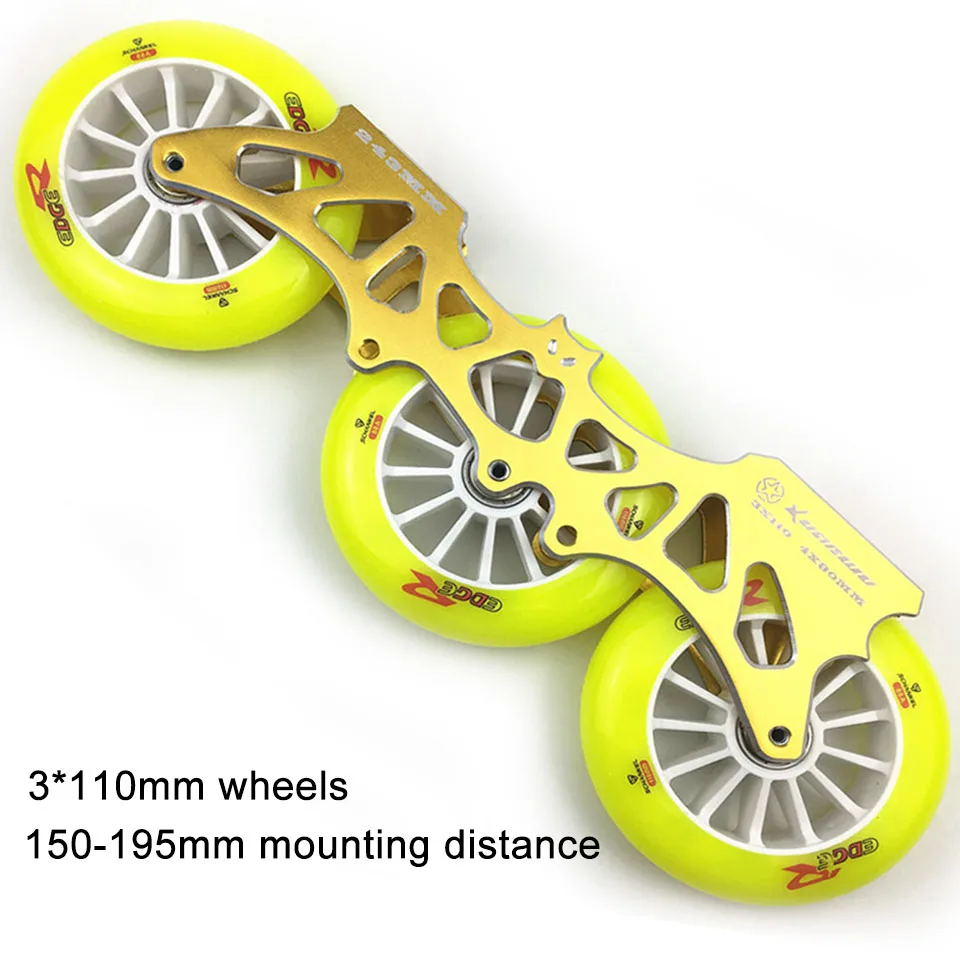 Каркас и 110 мм 88A колеса и подшипники для роликовых коньков базы для Скорость слалом слайд катание для взрослых детские коньки бассейна DJ60