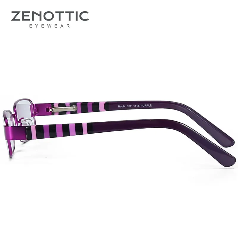 ZENOTTIC очки для девочек, анти-голубые линзы, металлические очки, оправа, очки, мода, Новое поступление, для детей, BT8011