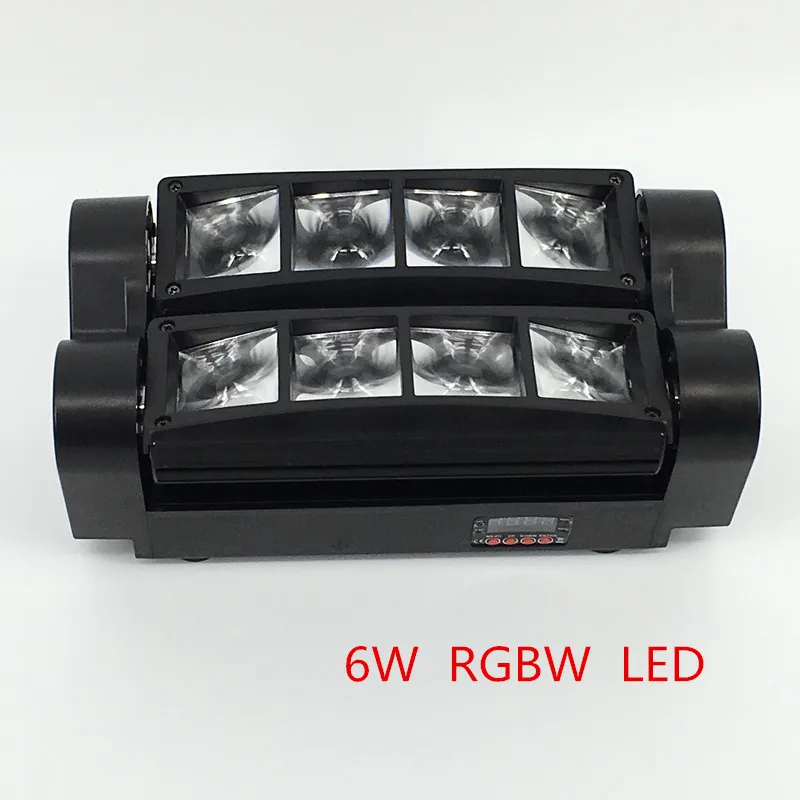 ร้อนจัดส่งฟรีแบบพกพาใหม่ย้ายไฟหัวมินิLEDแมงมุม8x6วัตต์RGB Wคานแสงที่มีคุณภาพดีการจัดส่งสินค้า...