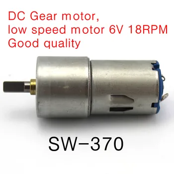 

SW-370 DC Gear motor,GA25 Small low speed motor 6V 18RPM Good quality