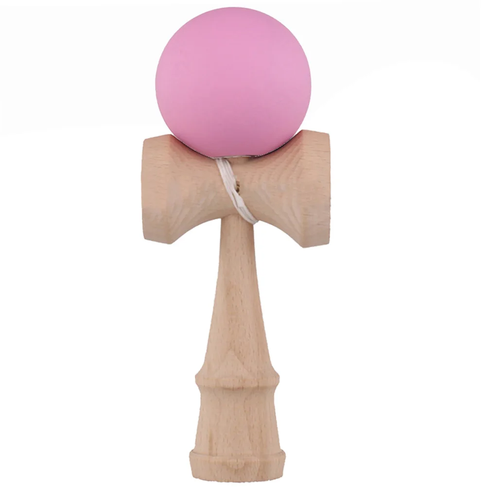 1 шт. Kid Kendama Японская Традиционная игрушка деревянный шар умелая игрушка для детей профессиональная резиновая краска Kendama матовый шар