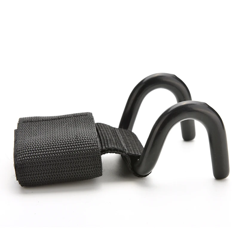 Черный поддерживающий ремешок для тяжелой атлетики, крюк для тренажерного зала, для занятий тяжелой атлетикой, для фитнеса, для поддержки запястья, напульсник, перчатки, 1 шт., новое поступление