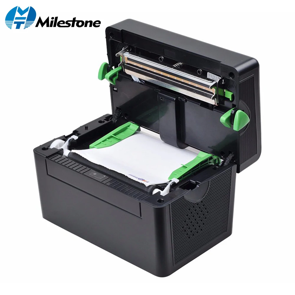 Milestone Thermal Printer with High Quality 108mm 4 inch Thermal Label Barcode Printer USB Port MHT 2