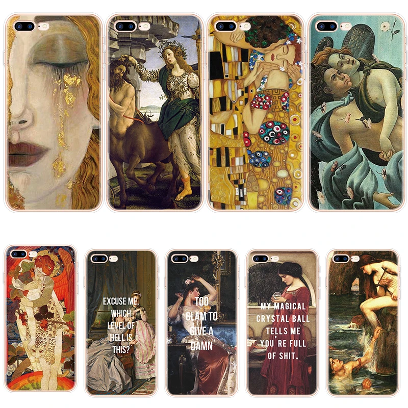 

The Renaissance TPU Phone Case For iPhone 8 7 6 6S Plus For iPhone XS Max XR TPU Cover For iPhone 5 5S SE 5C 11 X 4 4S Case Capa
