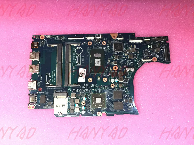 

For DELL 5567 5767 Laptop Motherboard CN-0KFWK9 0KFWK9 With i7 Processor BAL20 LA-D801P DDR4