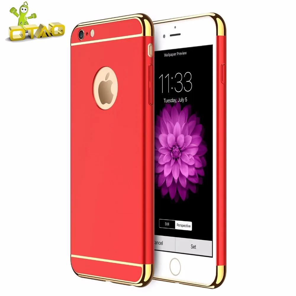 OTAO покрытие чехол для iPhone 7 6 S плюс телефона Роскошные Тонкий Вернуться Жесткий