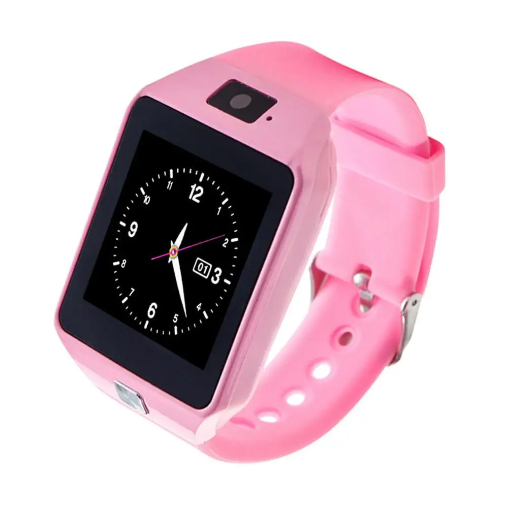 Умные часы с слотом для sim-карты с поддержкой Bluetooth для мобильного телефона - Цвет: Pink
