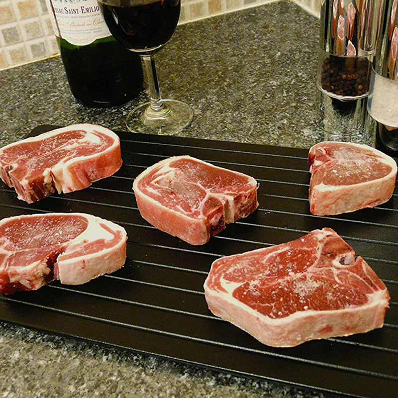 2in1 Kitchen Thaw Meat Frozen Food Safety Tool Fast Defrosting Tray Fruit Quick Defrosting Plate Chopping Board Kitchen tools 2in1 Kitchen Thaw Meat Frozen Food Safety Tool Fast Defrosting Tray Fruit Quick Defrosting Plate Chopping Board Kitchen tools