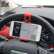 IKSNAIL Универсальный Автомобильный держатель для телефона на магните автоматическое рулевое колесо Пряжка для крепления держателя гнезда для iphone мини-камера для автомобиля мотоцикла Руль клип стойки GPS