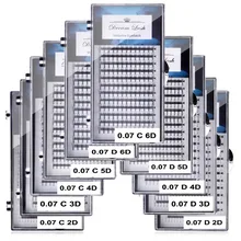 2D 3D 4D 5D 6D веера объемное наращивание ресниц индивидуальный Премиум Cilios предварительно сделанный русский кластер инструмент для макияжа глаз 12 линий