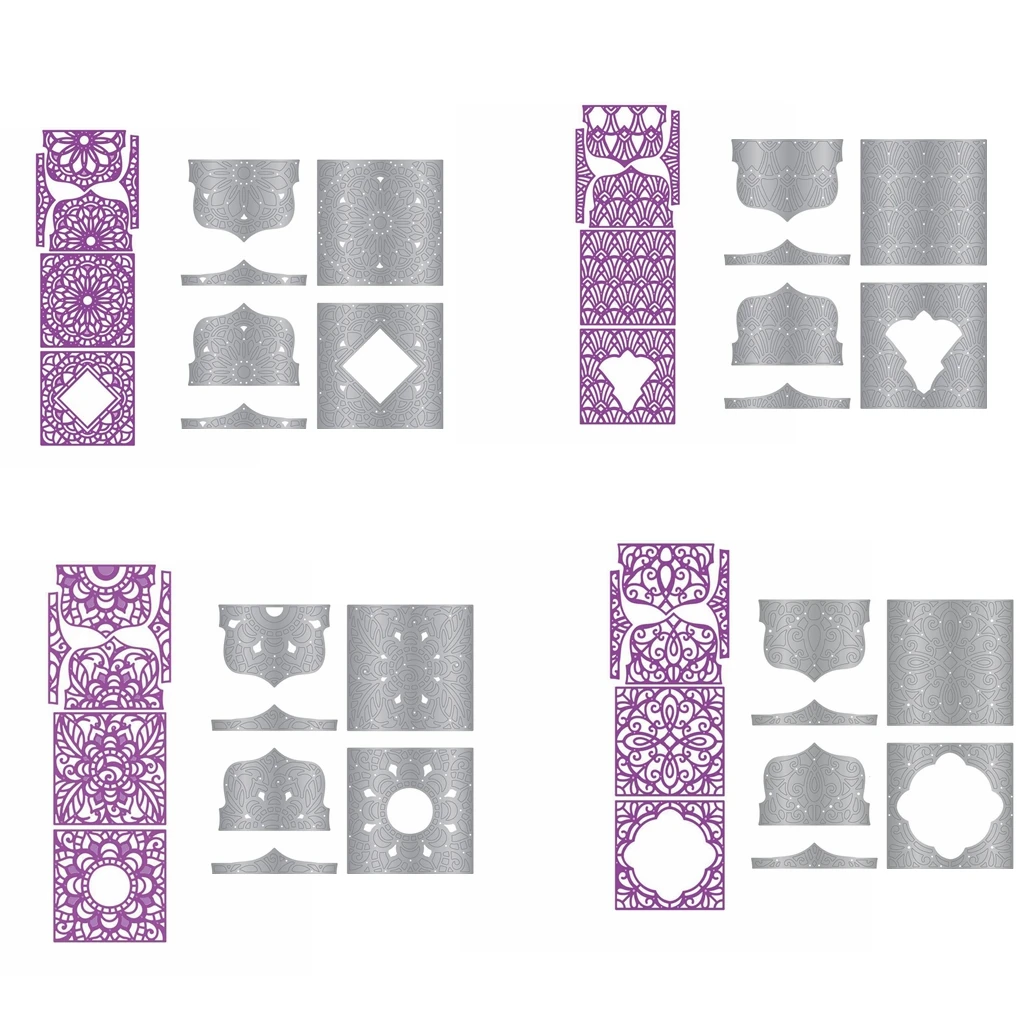 Arc hollow Lace Metal Cutting Dies Stencil DIY Scrapbooking Card Embossing Craft