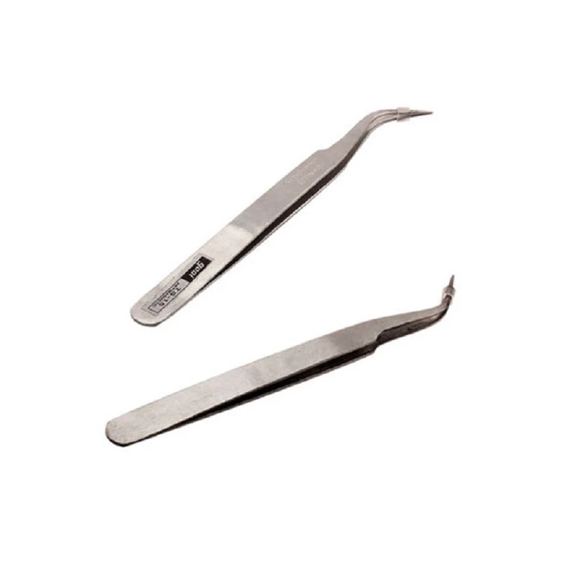 Stainless Steel Mini Tweezers Multi-purpose Medical Tool Pliers Angled 45 Deg… Stainless Steel Mini Tweezers Multi-purpose Medical Tool Pliers Angled 45 Deg…