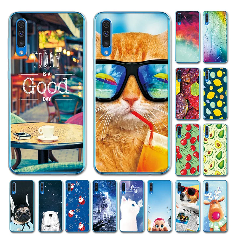 

For Samsung Galaxy A30 A40 A50 Case Cover Silicon Cute Rabbit A40 A20 A10 Brilliant Cool Cats Phone Case For Samsung A40 A20 A10