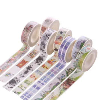 

Cute Plants Flowers Japanese Masking Washi Tape Decorative Adhesive Tape Decora Diy Scrapbooking Sticker Label Stationery JD61