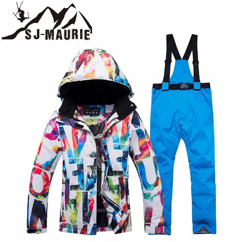 Winter Ski Suit Women High Quality Skiing Jackets +Snow Pants Warm Waterproof Windproof Skiing