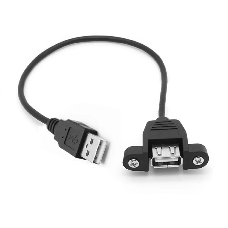 Компьютерная линия передачи данных USB 2,0 B гнездо панель крепление к USB B Мужской принтер удлинитель с креплением для уха TMX09