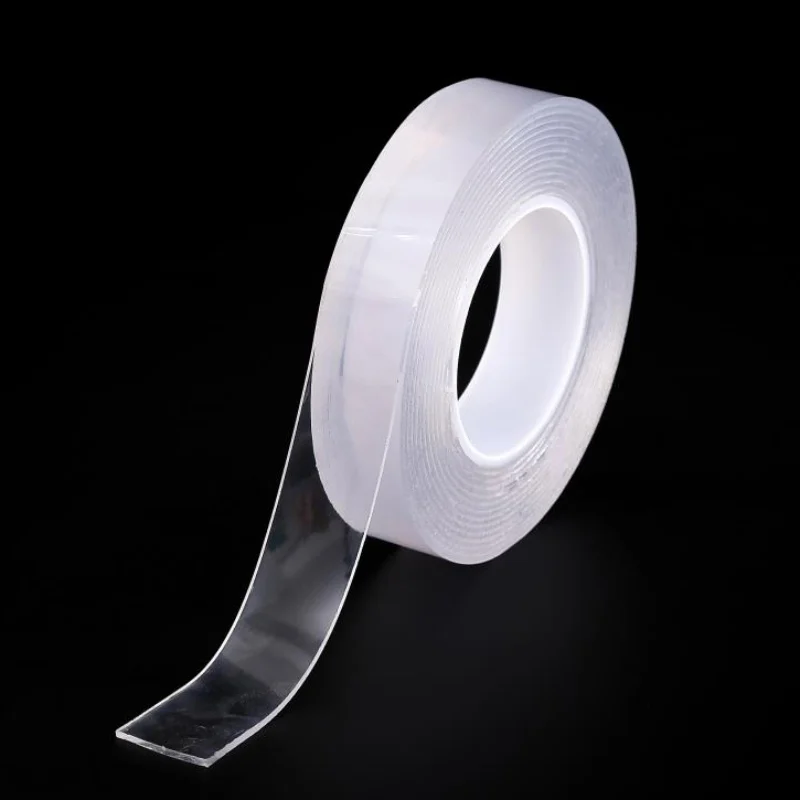 1M/5M Nano Magic Tape Double Sided Tape Transparent No Trace Acrylic Reuse Waterproof Adhesive Tape Cleanable Home Improvement