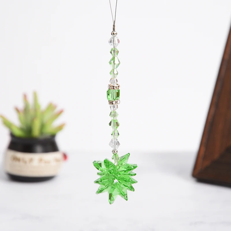 1 шт. Хрустальное Сверкающее зеркало Starburst Suncatcher подвесное заднего вида