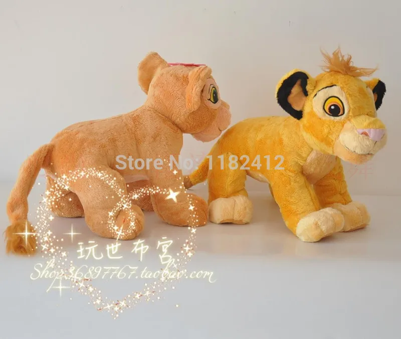 Король Лев Simba и Nala плюшевые игрушки мягкие животные 35 см 14 ''детские игрушки для детей Подарки