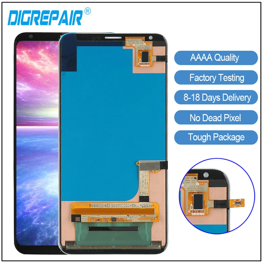 

For LG V30 LCD For LG V30 Display Touch Screen Digitizer Assembly For LG V30 Screen Assembly Replacements Parts For LG V30 LCD