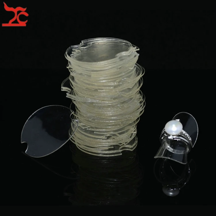 

Free Shipping Wholesale 100pcs/Lot Jewelry Display White Plastic Ring Holder Sheet 38mm Dia Set Card