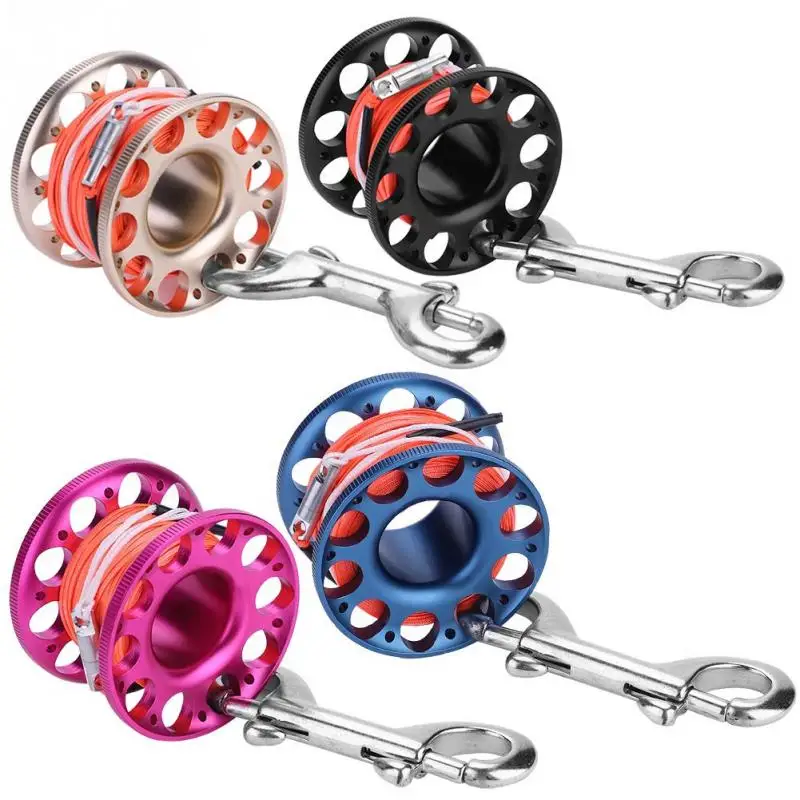 15M Lightweight Diving Spool Line Scuba Aeronautical Aluminium Diving