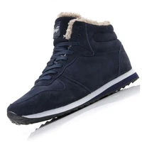 Men Boots Men Winter Shoes Plus Size 48 Keep Warm Ankle Botas Hombre Leather Winter Boots Shoes Men Plush Winter Sneakers Mens 1