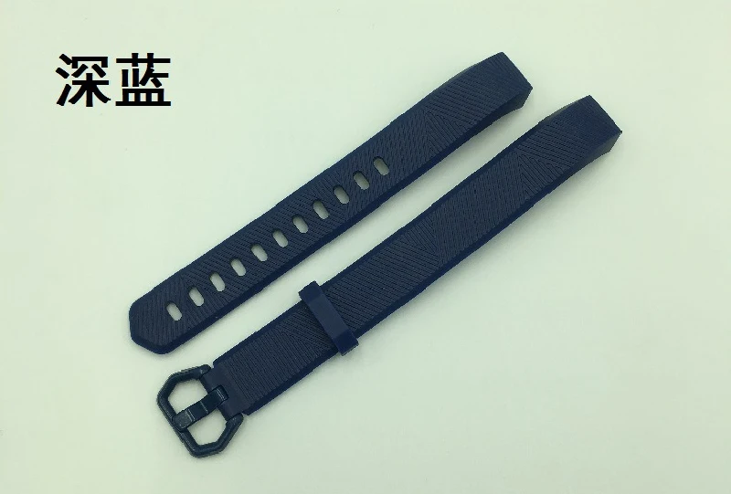 Сменный Силиконовый Браслет Для Fitbit Alta HR Band наручный браслет безопасный Регулируемый мягкий ремешок Смарт-часы аксессуары - Цвет ремешка: Dark Blue