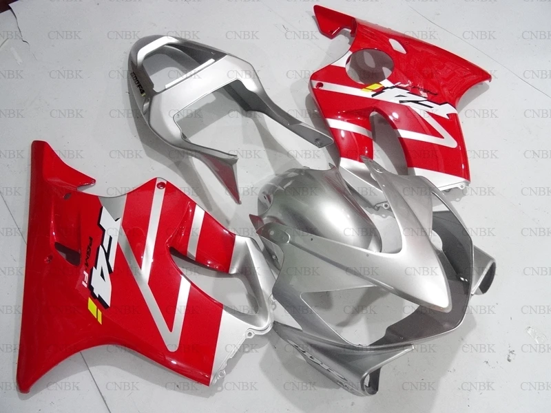 Обтекатели для CBR600 F4i 2001 - 2003 серебряные красного цвета CBR600F4i 02 обтекатель