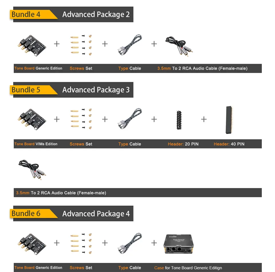 Khadas Tone Board ES9038Q2M USB DAC Hi-Res аудио макетная плата с XMOS XU208-128-QF48