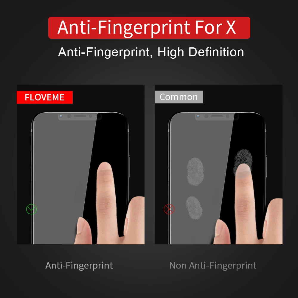 FLOVEME закаленное стекло для iPhone X Xs Max Стекло 9H 0,25 мм полное покрытие Защита экрана для iPhone Xs XR стекло защитная пленка 3D