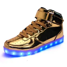 Large Size 35-46 Led Light Shoes 2016 Fashion Luminous Breathable That Lights Up Usb Glowing Shoe Casual Zapatillas Con Luces