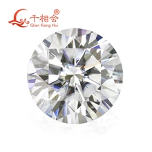 6.5mm DF color white Round Brilliant cut moissanites loose stone with certificate