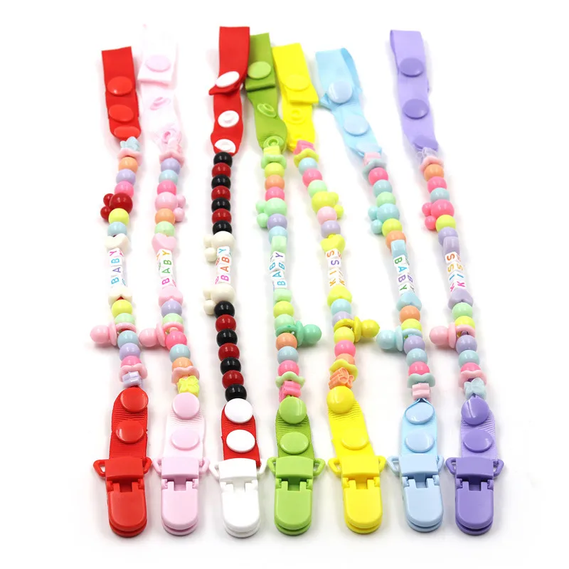 

MrY Baby Pacifier Clip Chain New Born Dummy Pacifier Chain Clip Holder Pacifiers Leashes Nipple Dummy Holder