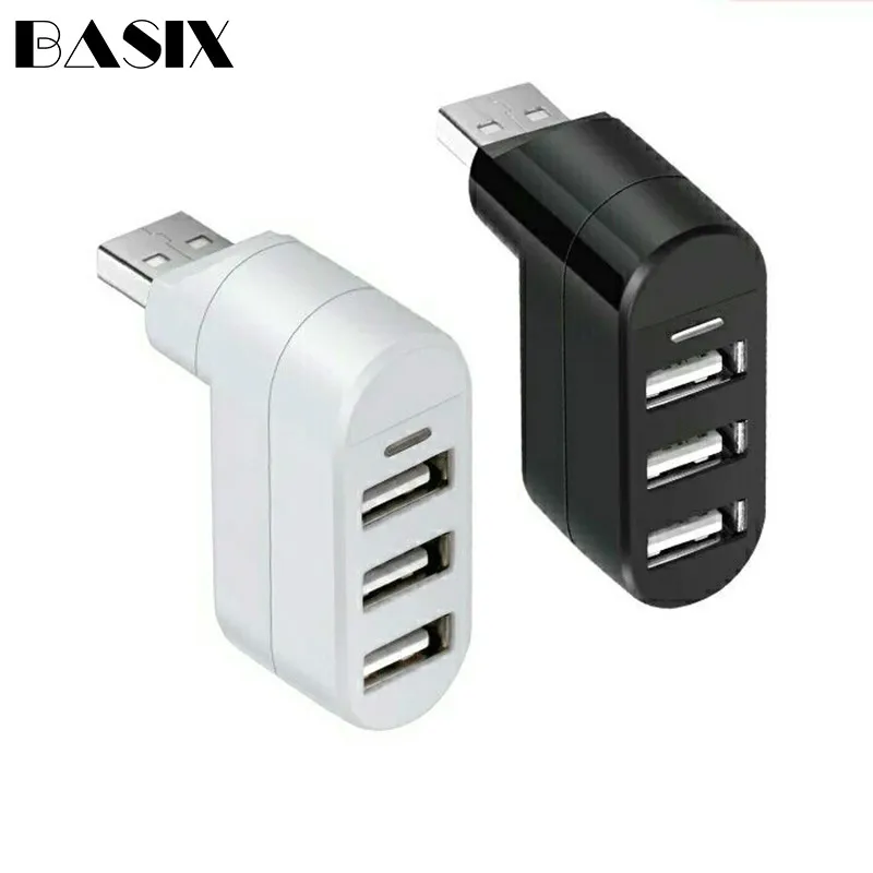 Basix USB концентратор 2,0 Мульти USB 2,0 usb-хаб высокоскоростной адаптер 3 порта хаб для планшета ноутбука