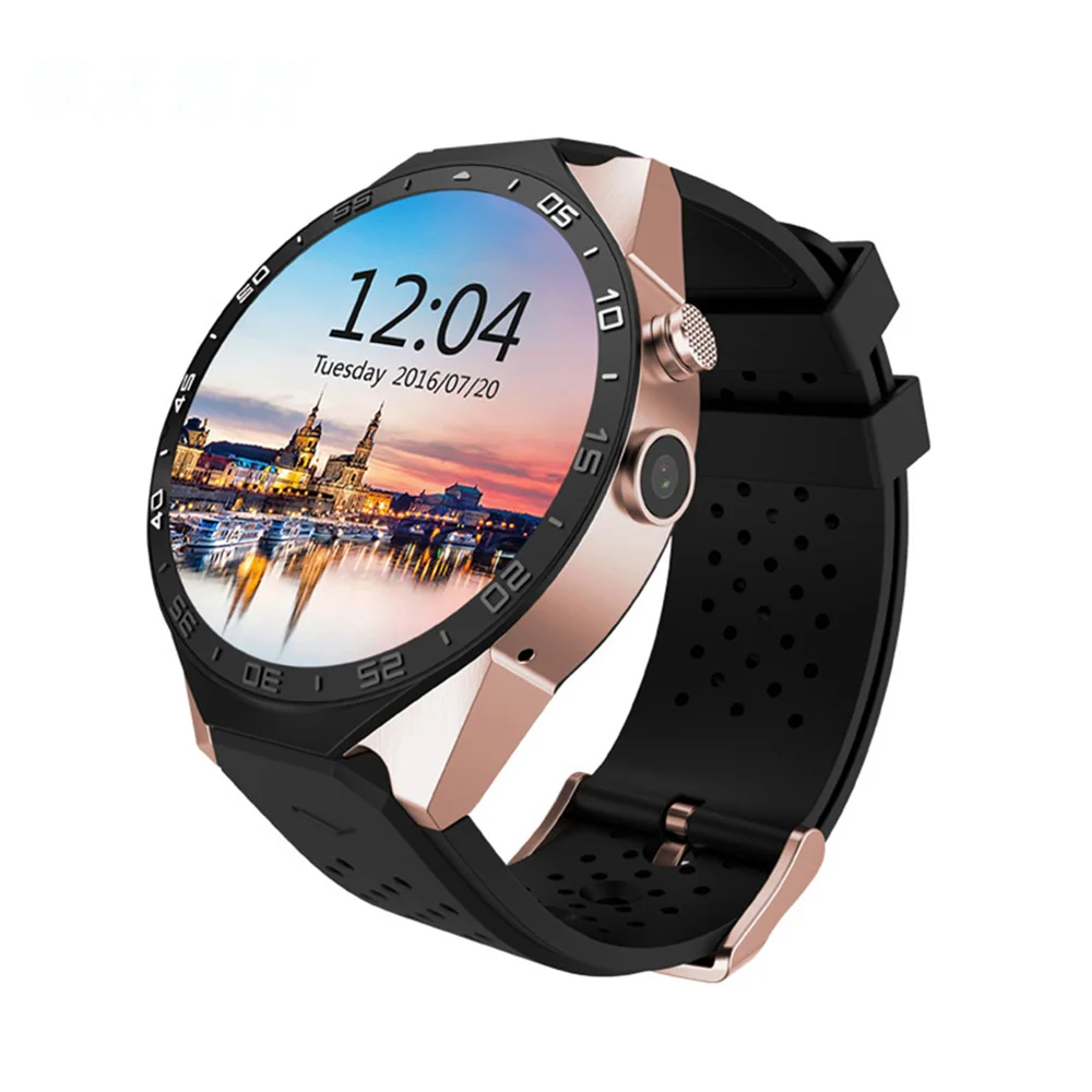 KW88 Bluetooth 4.0 Smart Watch Android 5.1 MTK6580 Wifi Smartwatch 3G GPS Watch Phone with 2.0MP Camera PK GT08 K88H DZ09