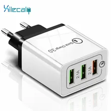 18 Вт с 3 портами(стандарт Зарядное устройство быстрой зарядки 3,0 5V 3A для iphone ЕС нам Подключите мобильный телефон быстро Зарядное устройство для зарядки Samsug S10 S9 huawei