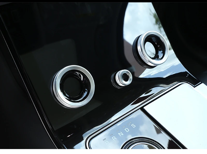 Автомобильные аксессуары центральный Кондиционер регулятор громкости аудио круг крышка обшивка кольцо для Land Rover Range Rover VELAR