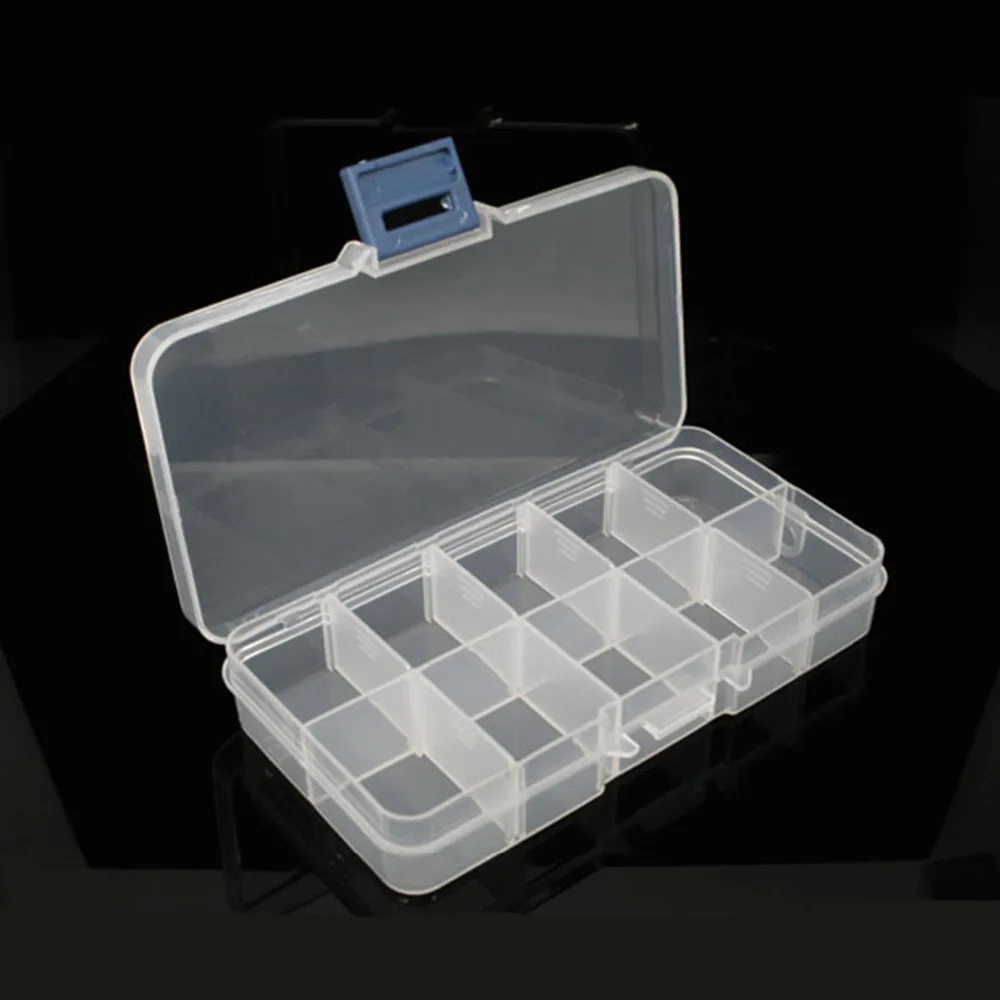 

Doreen Box hot- Clear Beads Display Storage Case Box 13x7x2.3cm (B07030)