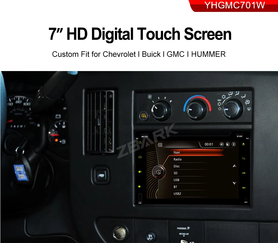 Discount Car DVD GPS Stereo Radio Nav For GMC Yukon Sierra Chevrolet Chevy Tahoe Suburban CANBUS YHGMC701W 0