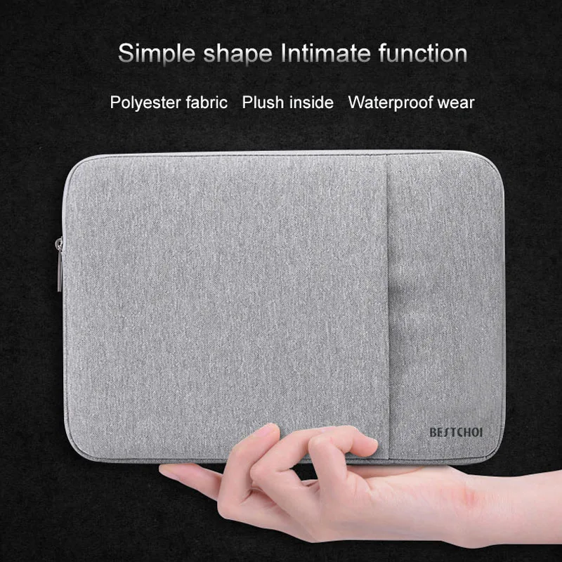 Women Laptop Bag Soild Sleeve bags for Dell XPS 13 Lenovo HP Acer Asus 11 13 14 15 inch Notebook Cover Zipper 15.6 Tablet Case