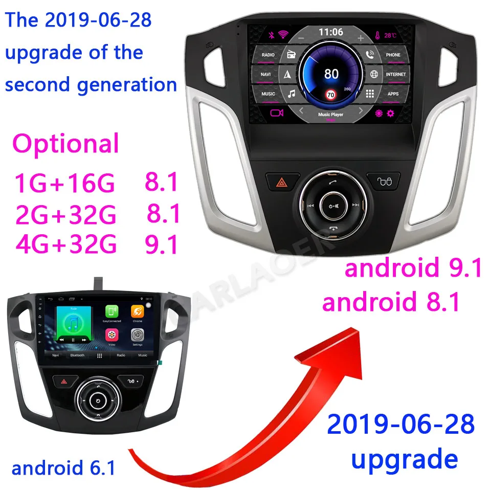 Clearance 2 din Android gps for Ford Focus 3 2012 2013 2014 2015 2Din Car Radio Tape Recorder Stereo WIFI 2G RAM Car dvd multimedia Player 2