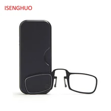ISENGHUO Pince Nez стильные переносные оптические очки для чтения 1,0-3,0 без руки для мужчин и женщин