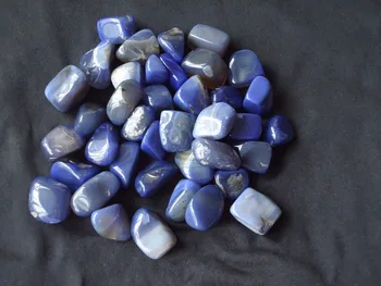 

Wholesale 200g AAA Natural Crystal Gravel Blue Agate Tumbled Stone Healing Feng shui Reiki Healing Fish Tank Stone
