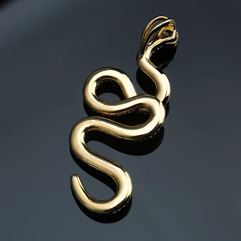 TOPGRILLZ AAA Iced Out Коралловая подвеска в виде змеи ожерелье с медальоном в виде змеи Медь Красочные циркония хип хоп модные ювелирные изделия дропшиппинг