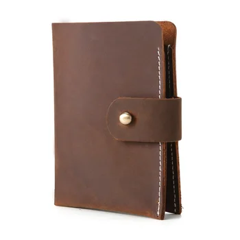 

Crazy Horse Genuine Leather Wallets Men Cowhide Bifold Money Cash Wallet Solid Male Purses with Card Holder