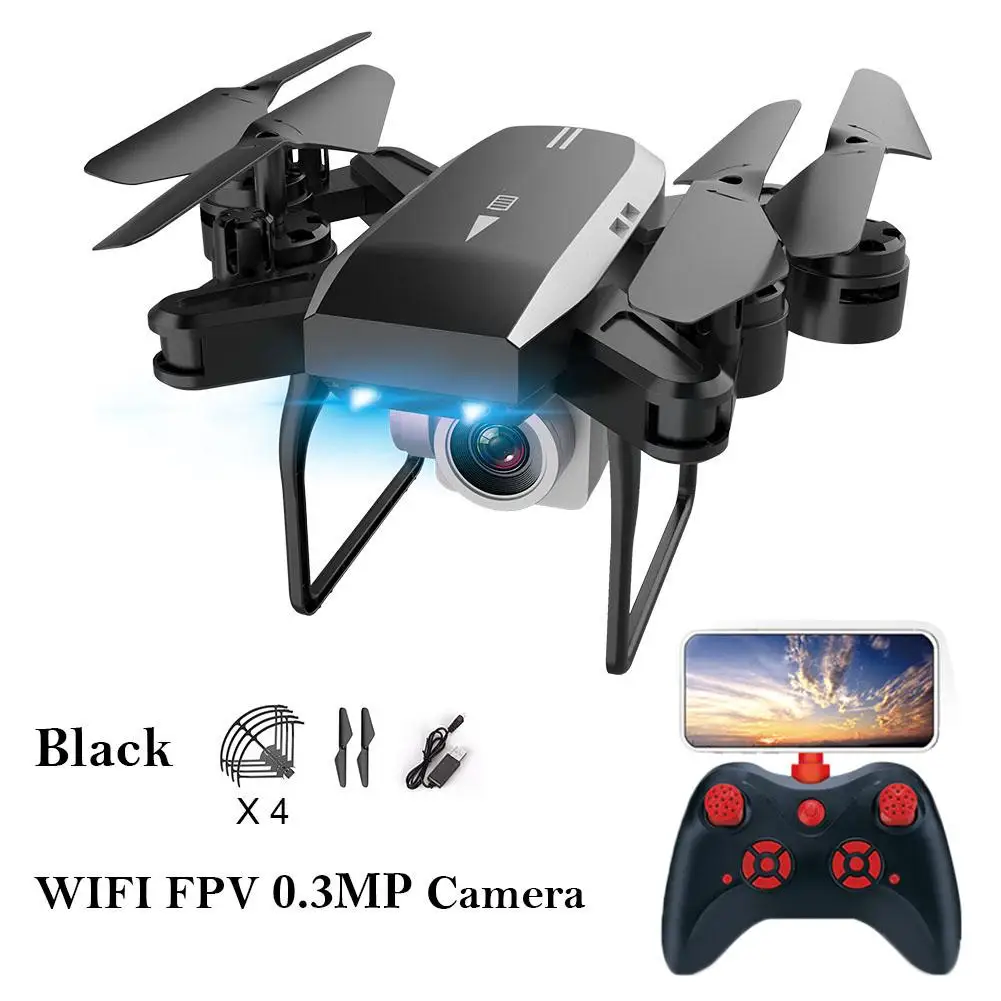 

KY606D 4K HD Aerial Camera Quadcopter Optical Flow Hover Smart Follow Dual Camera Remote Control Helicopter with Camera