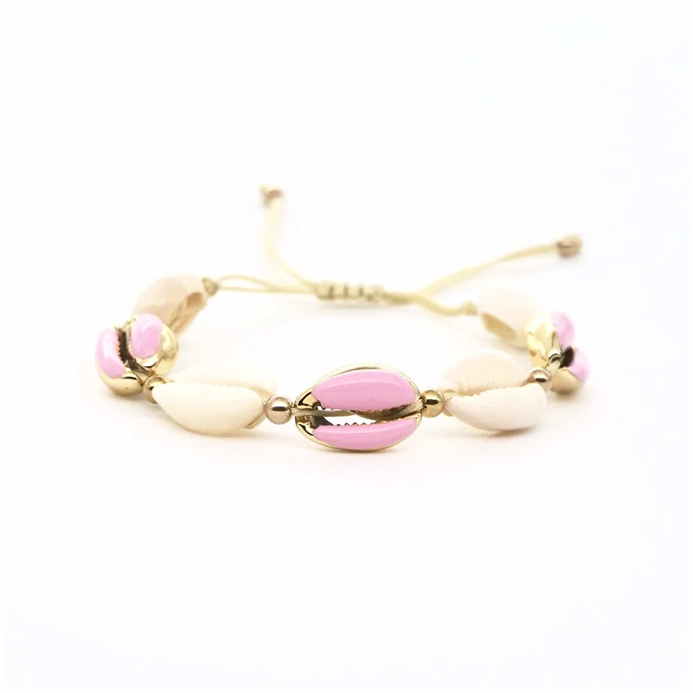 

Go2boho Puka Shell Bracelet Pulseras Gold Plate Natural Colorful Shell Summer Jewelry Bohemia 2019 Women Fit MIYUKI Bracelets
