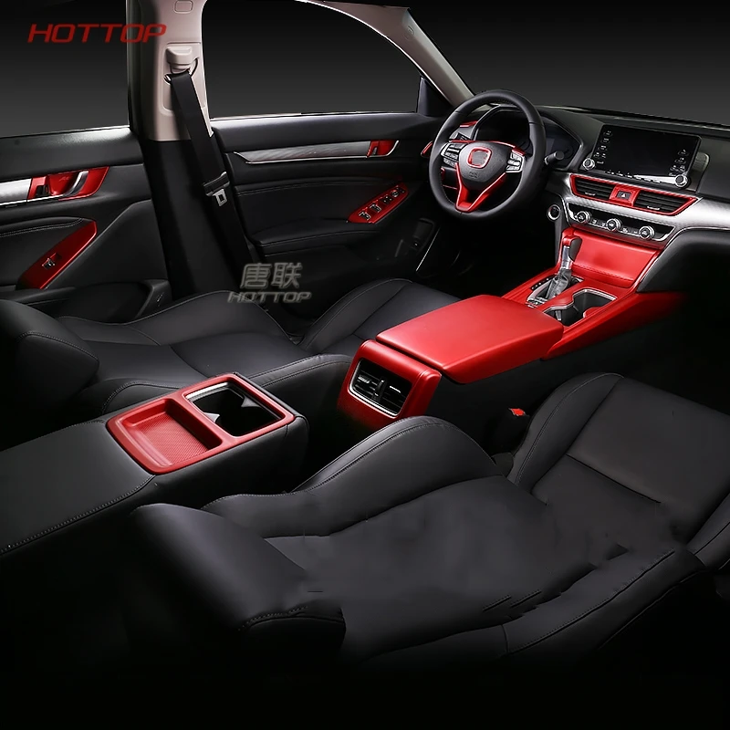Красная коробка передач, переключатель передач ручка крышки рулевого колеса литьевая Крышка для Honda Accord 10th украшение интерьера